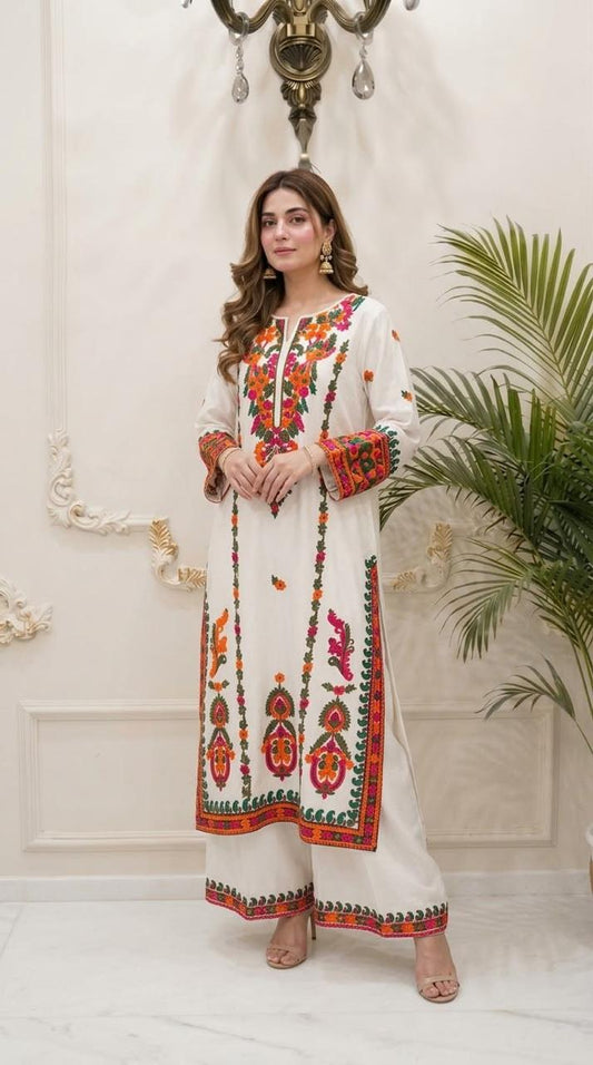 Linen Embroidered 2pc BFO-ILA