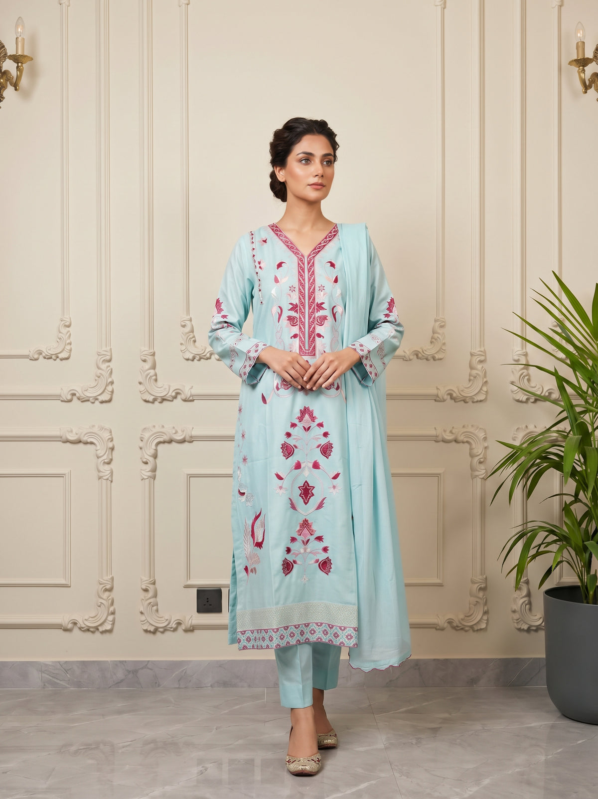 3Pc kaftan Stiched
