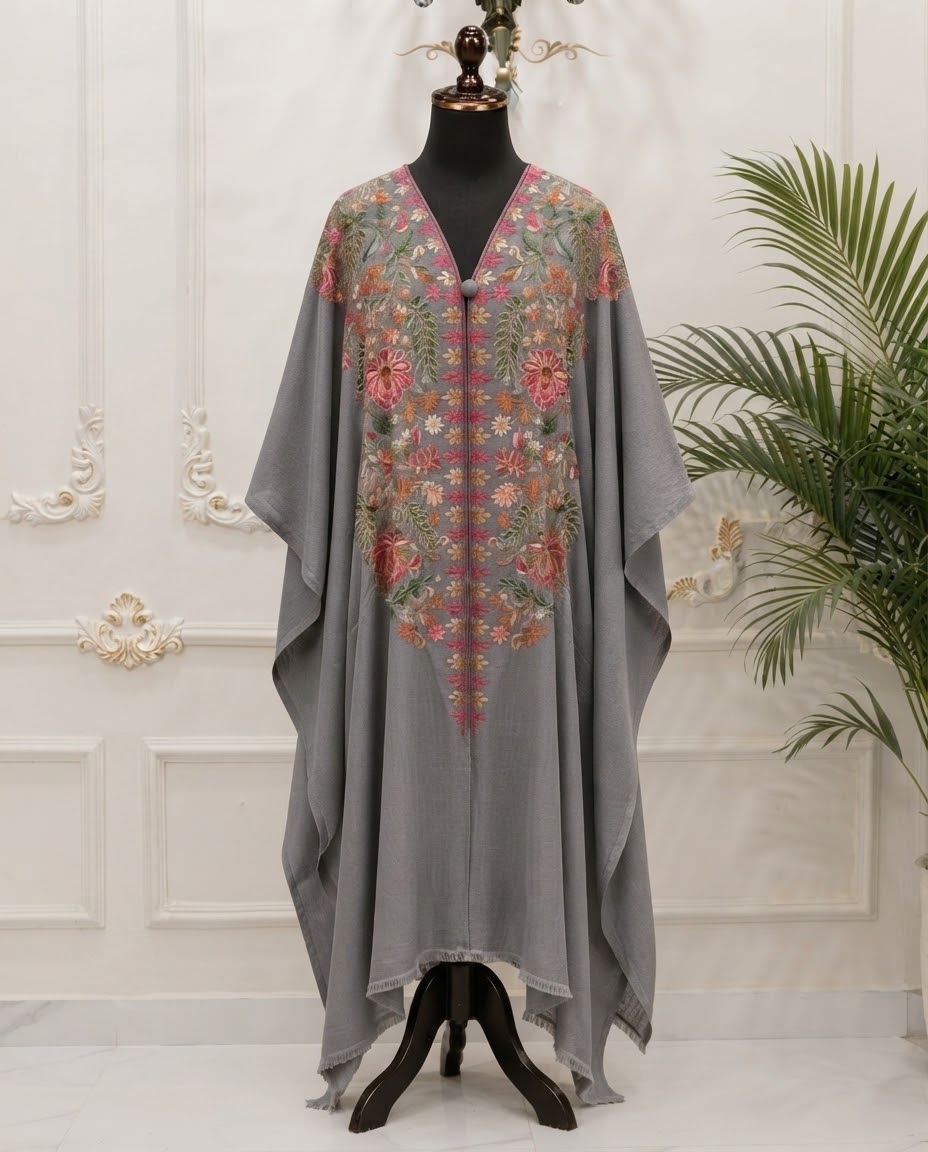Pashmina Kashmiri Cape Shawl BFO-AZM
