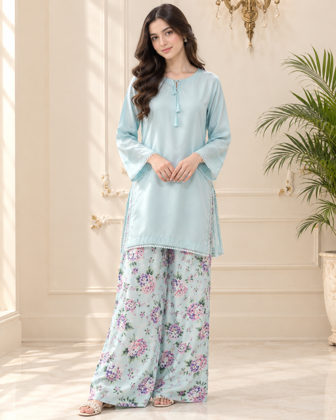 Ladona Fabric Printed Stitched 2pc Suit