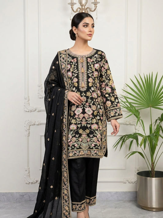 Chiffon Embroidered 3 pc BFO-FZ