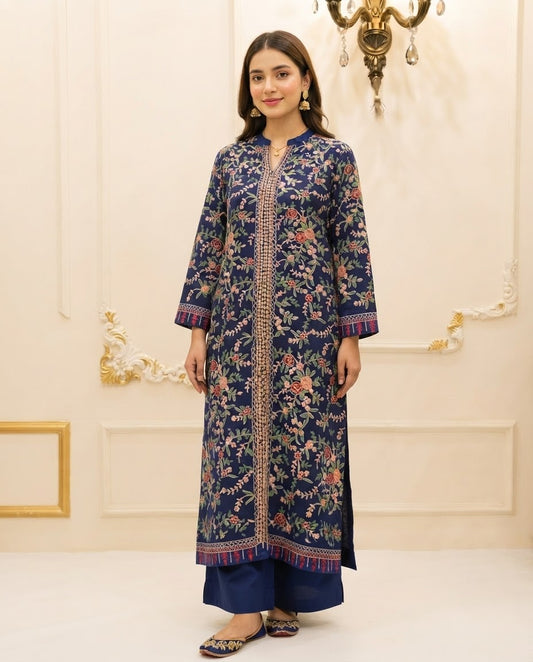 Pashmina Embroidered Stitched 2pc Suit BFO-MNLS