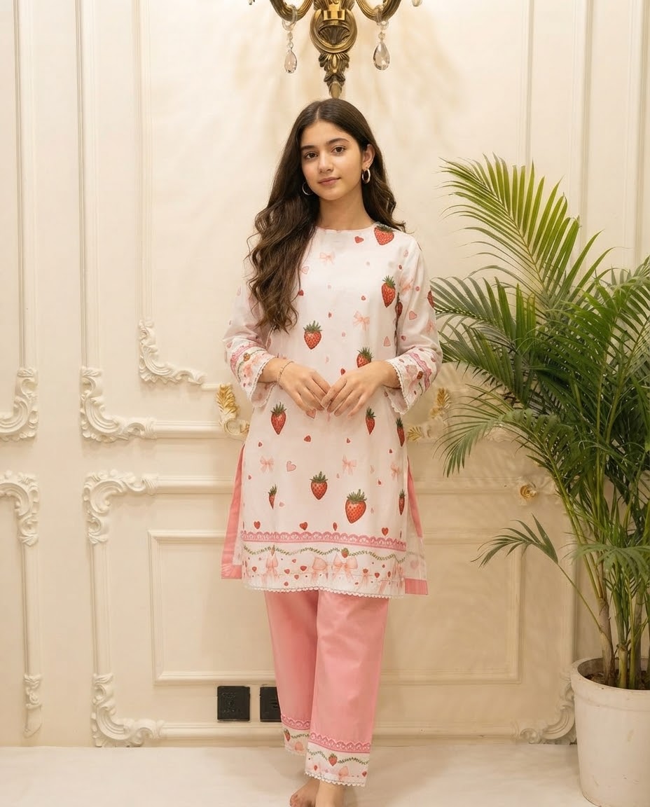 Ladona Fabric Printed Stitched 2pc Suit