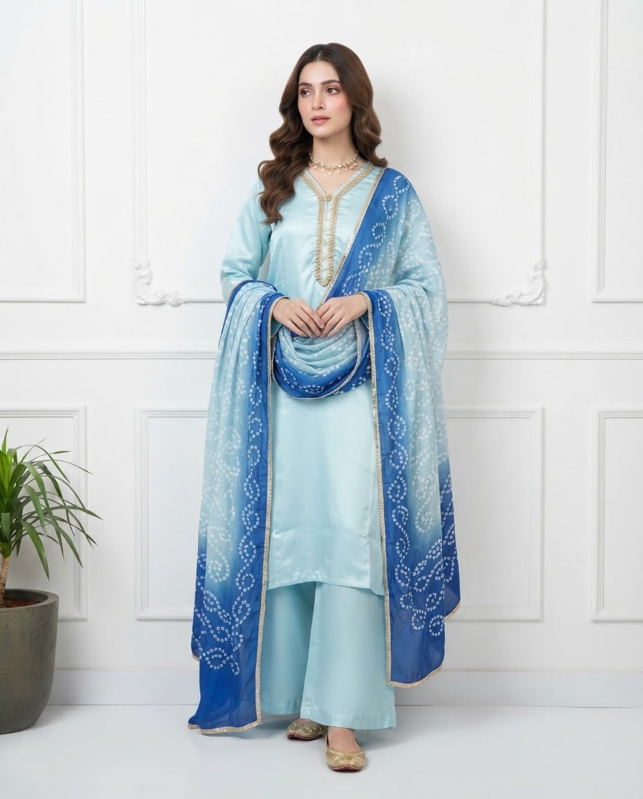 Pure Silk Stitched 3pc Suit BFO-MNLS