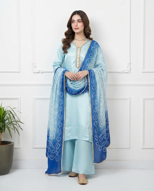 Pure Silk Stitched 3pc Suit BFO-MNLS