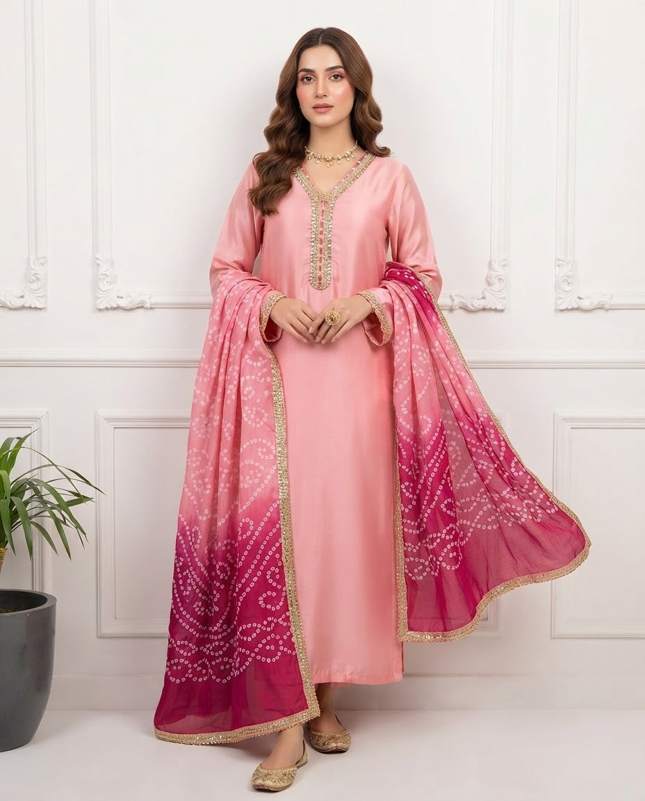 Pure Silk Stitched 3pc Suit BFO-MNLS