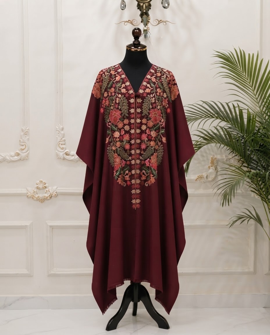 Pashmina Kashmiri Cape Shawl BFO-AZM
