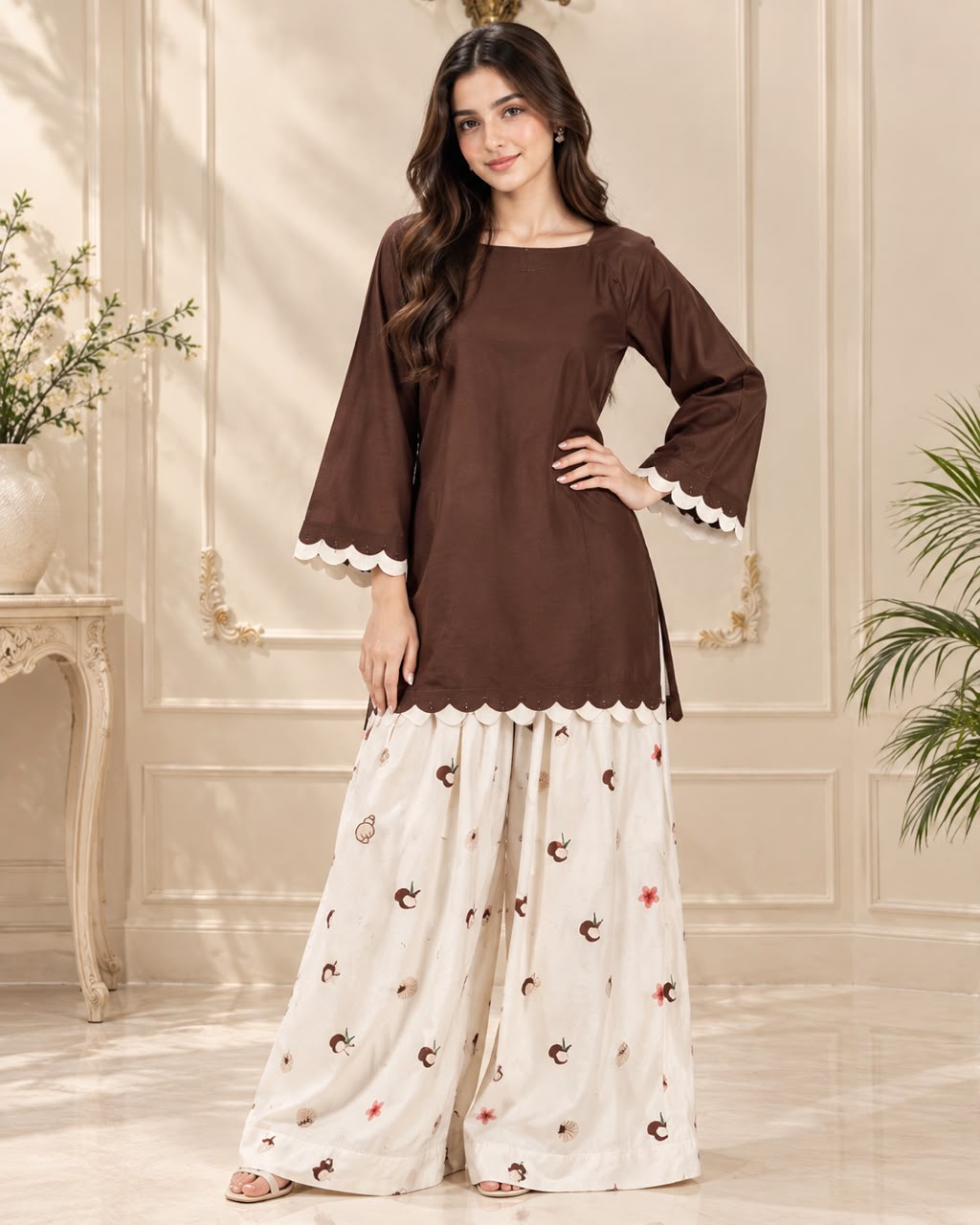 Ladona Fabric Printed Stitched 2pc Suit