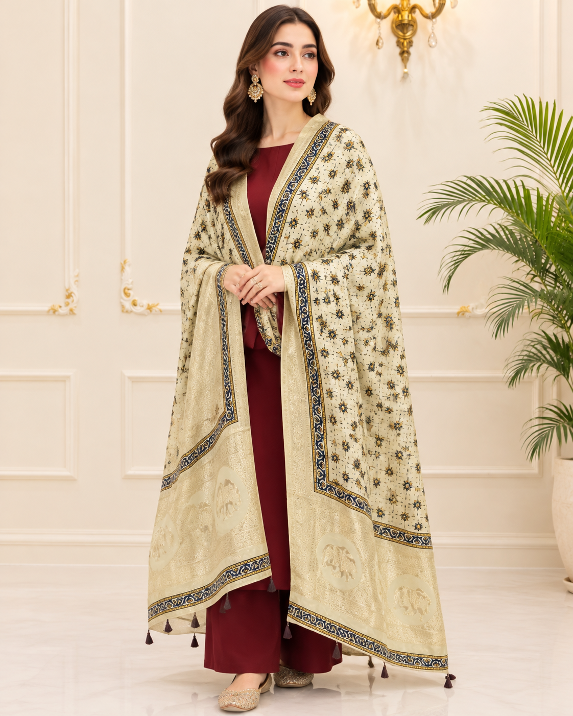 Silk Banarasi Dupatta