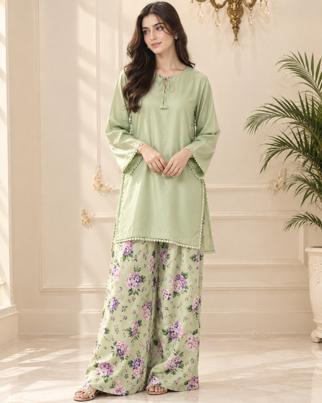 Ladona Fabric Printed Stitched 2pc Suit