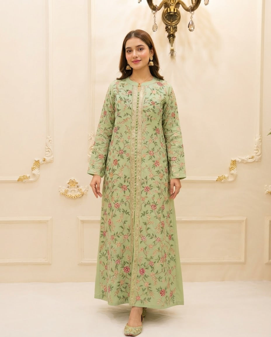 Pashmina Embroidered Stitched 2pc Suit BFO-MNLS