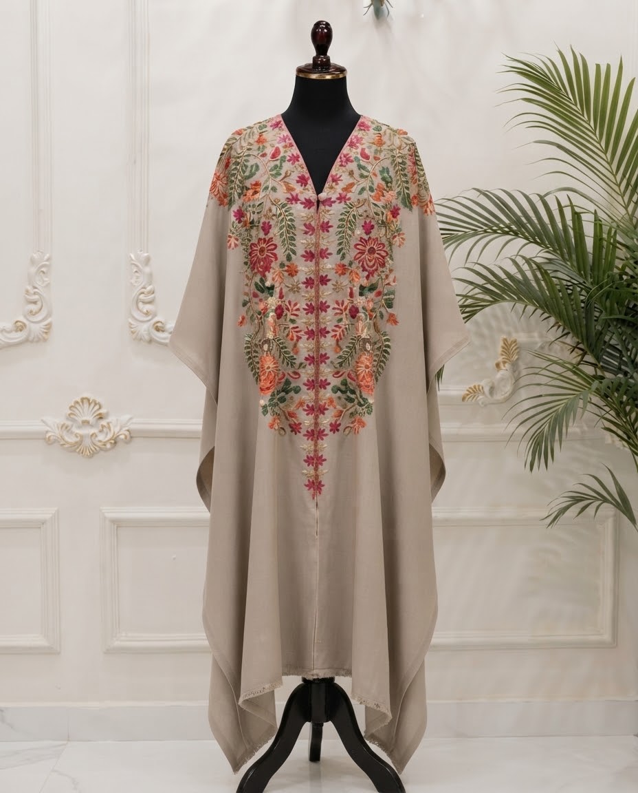Pashmina Kashmiri Cape Shawl BFO-AZM