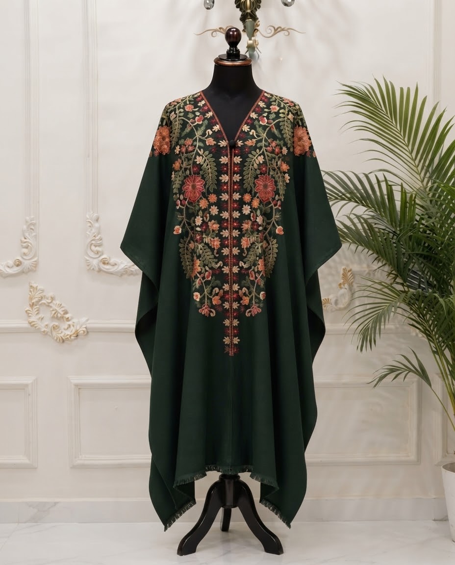 Pashmina Kashmiri Cape Shawl BFO-AZM