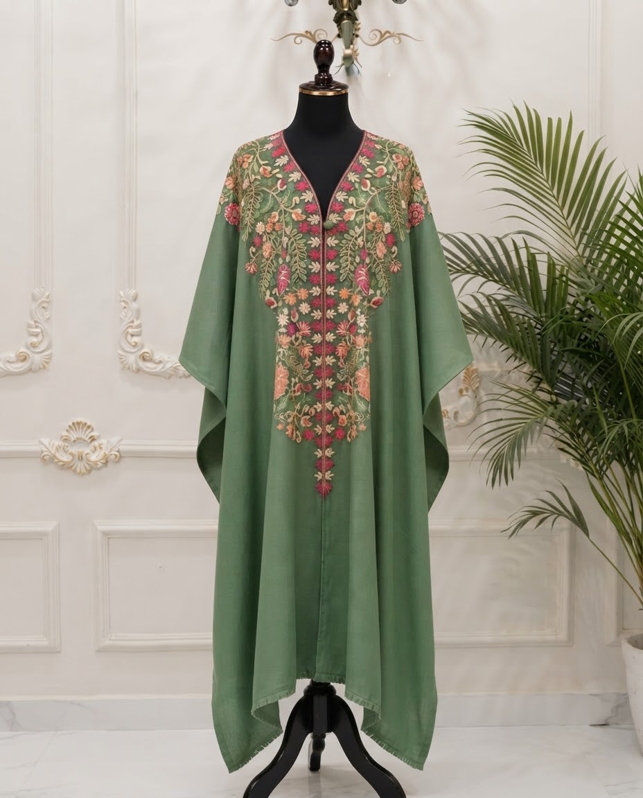 Pashmina Kashmiri Cape Shawl BFO-AZM