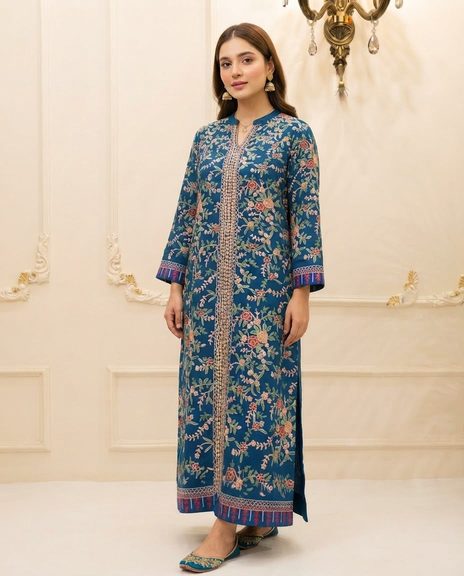 Pashmina Embroidered Stitched 2pc Suit BFO-MNLS