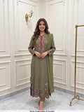 BFO XX - ETH-ADN Pure raw Silk kaftan 3pc fully Lined