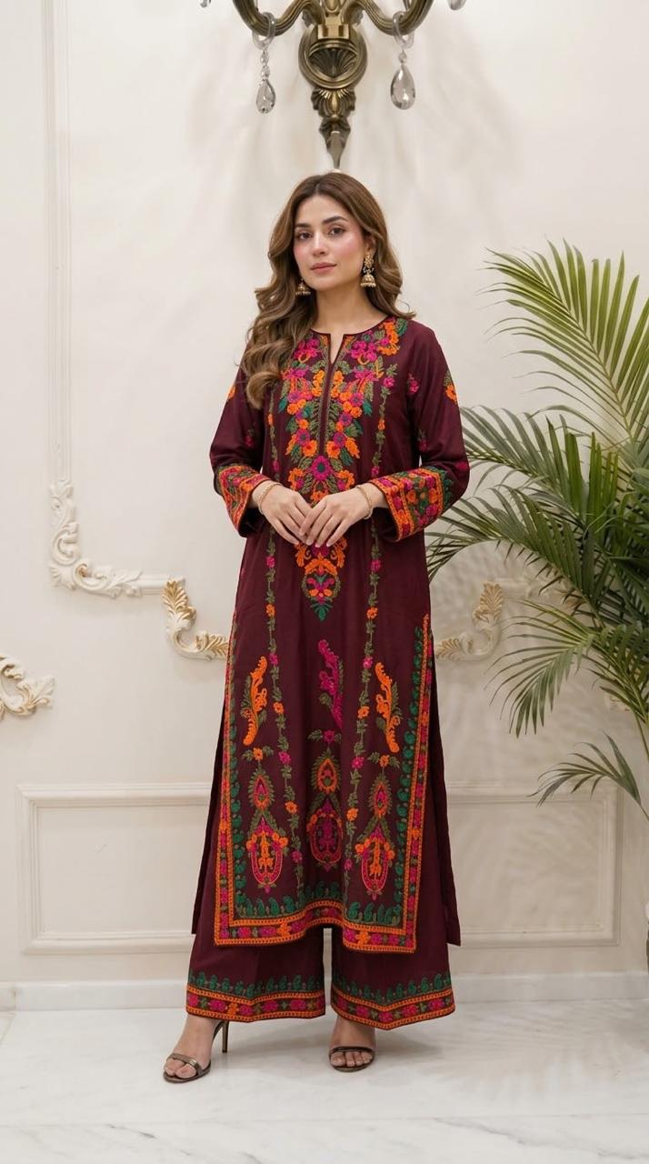 Linen Embroidered 2pc BFO-ILA