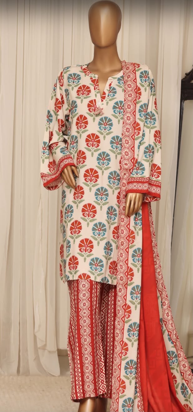 Sadabahar Linen printed 3pc BFO-SDBR