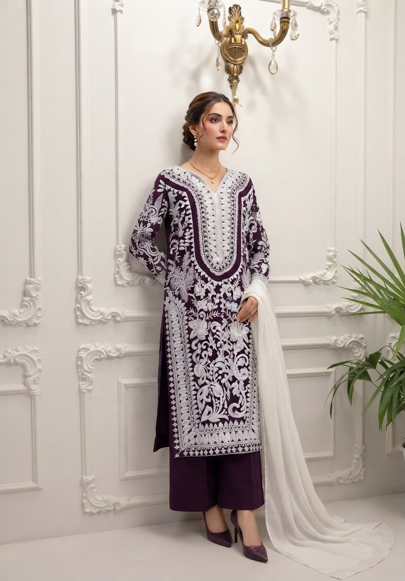 Linen Heavy Embriodery 2pc-BFO-EE-ILA