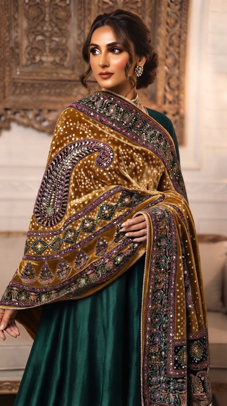 Velvet Shawl BFO-AZM