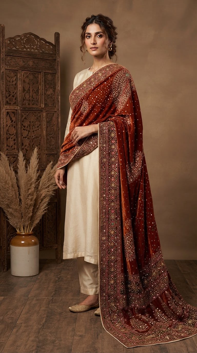 Velvet Shawl BFO-AZM