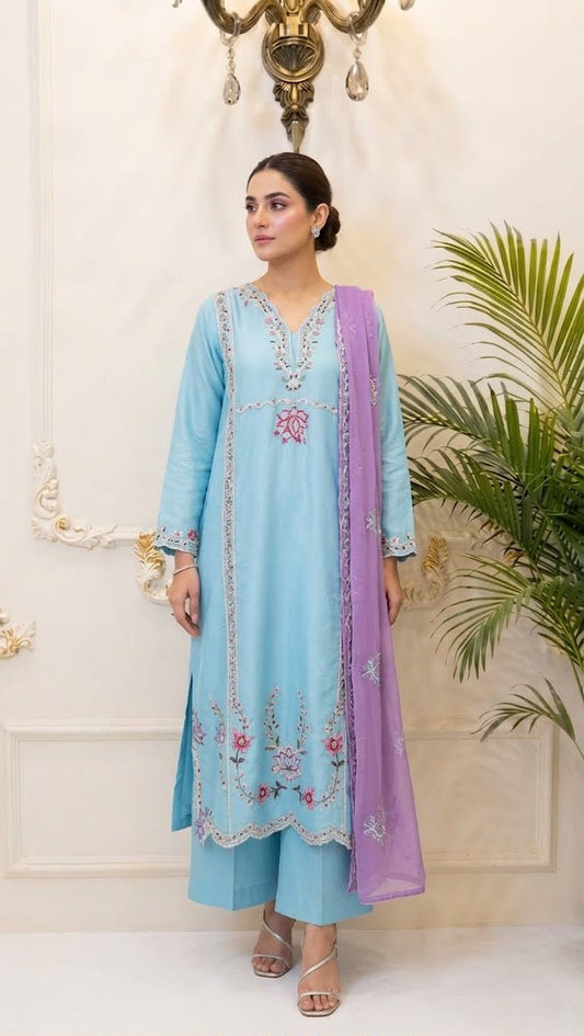 Pure Russian Silk Fully Lined 3pc BFO-MNLS