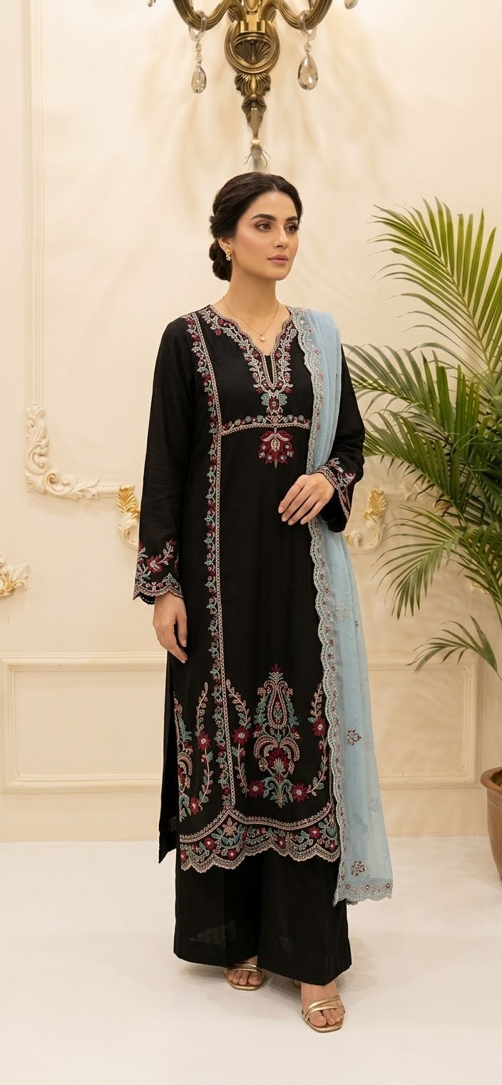 Pure Russian Silk Fully Lined 3pc BFO-MNLS