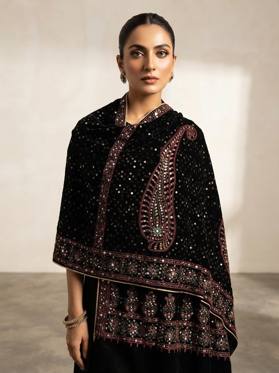 Velvet Shawl BFO-AZM