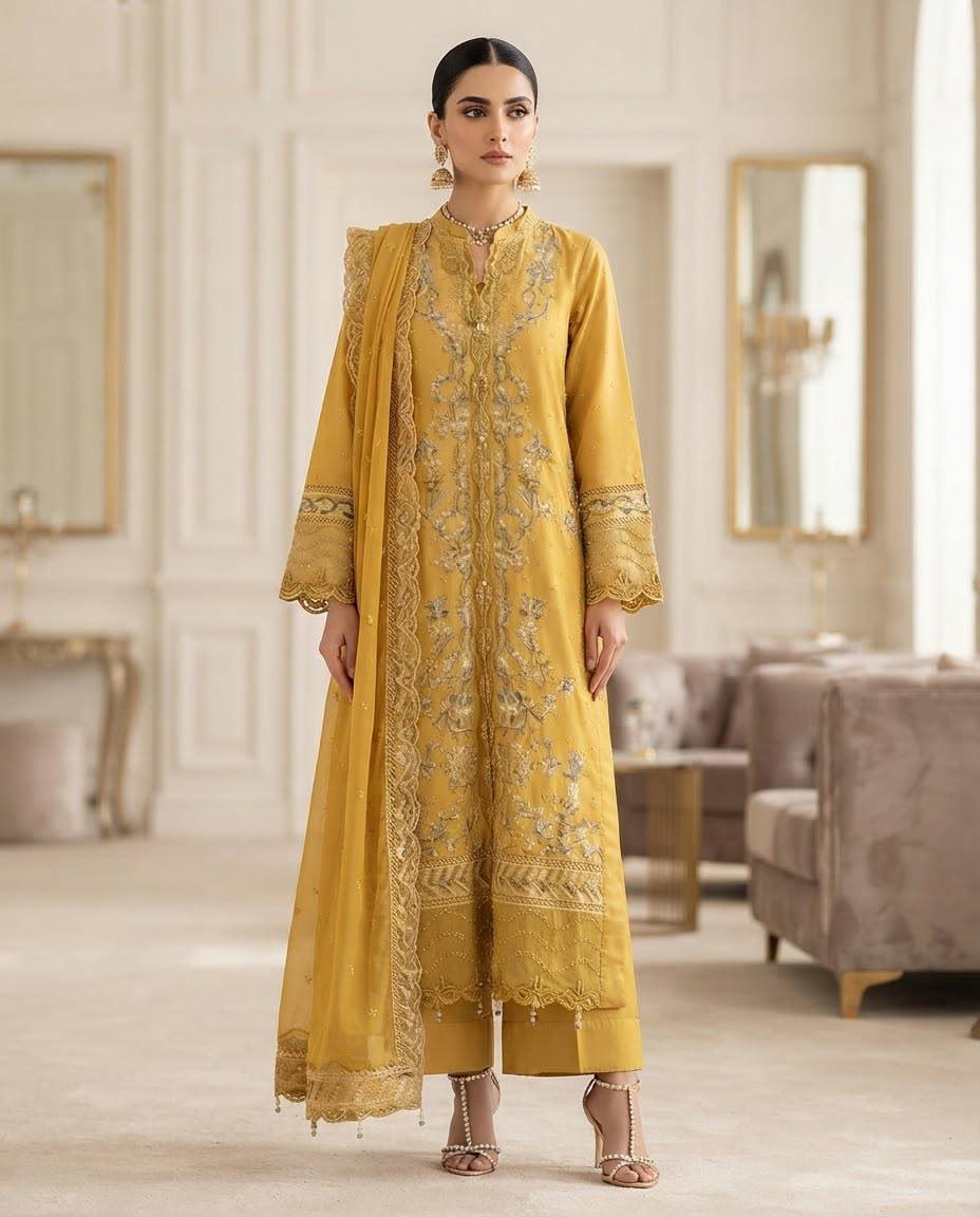 Cotton Embroidered 3pc BFO-FZ